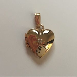 Starburst Locket 14K Gold